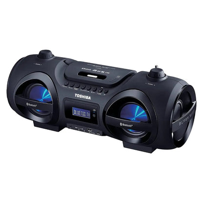 Toshiba Portable Bluetooth CD Boombox: FM Radio, LED Display & Remote Zyvraxen