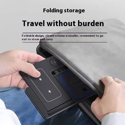 3 In 1 LED Fast Wireless Charger Stand Foldable Charging Station zyvraxen
