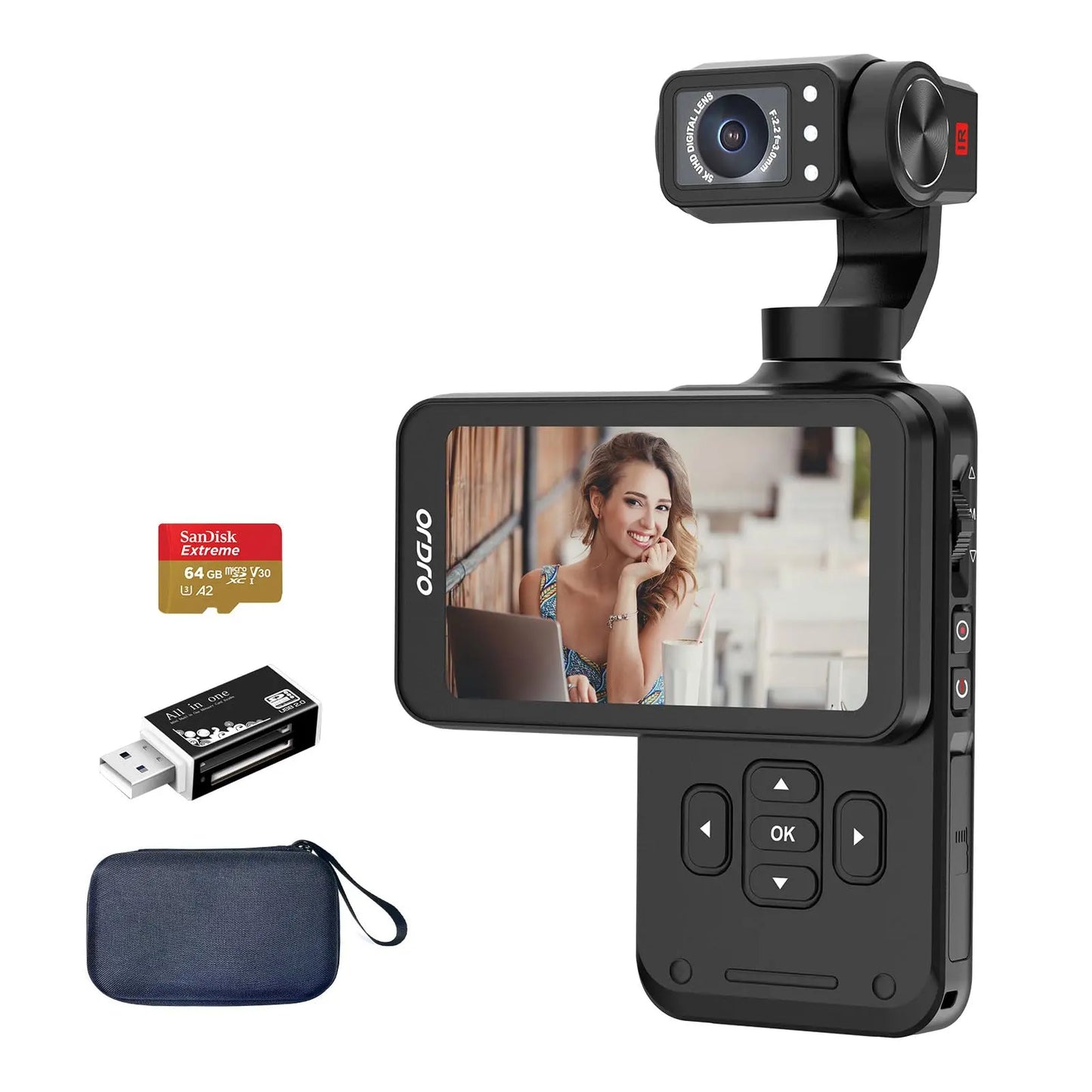 ORDRO M5 5K UltraHD Camcorder with 3-Axis Gimbal and Night Vision zyvraxen