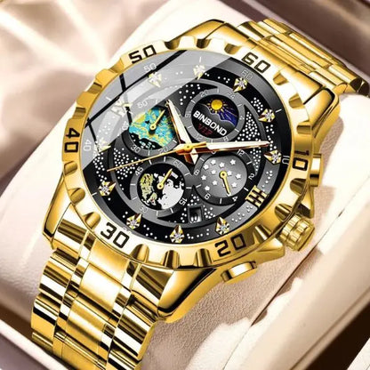 Elegant Quartz Precision Watch – Waterproof, Three-Pin Timepiece zyvraxen