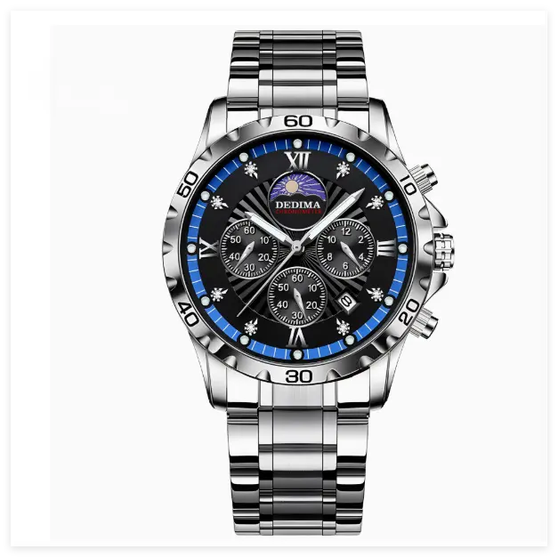 Elegant Quartz Precision Watch – Waterproof, Three-Pin Timepiece zyvraxen