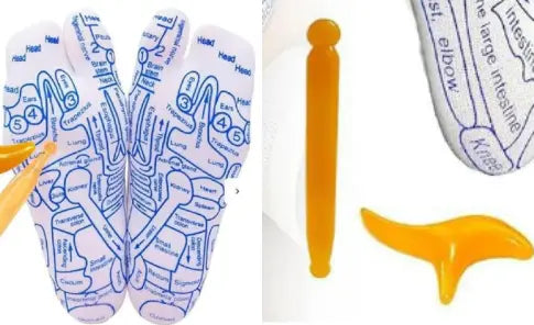 Reflexology Socks with Massage Tool (One Set) Moretech