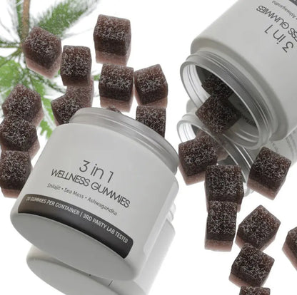 Shilajit 3-in-1 Gummies for Men Moretech
