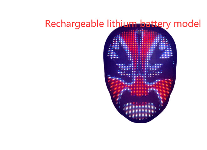 GlowSync LED Party Mask Zyvraxen