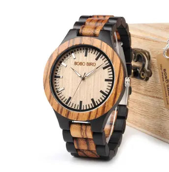 Elegant Duo Timepieces - Wooden Pair zyvraxen