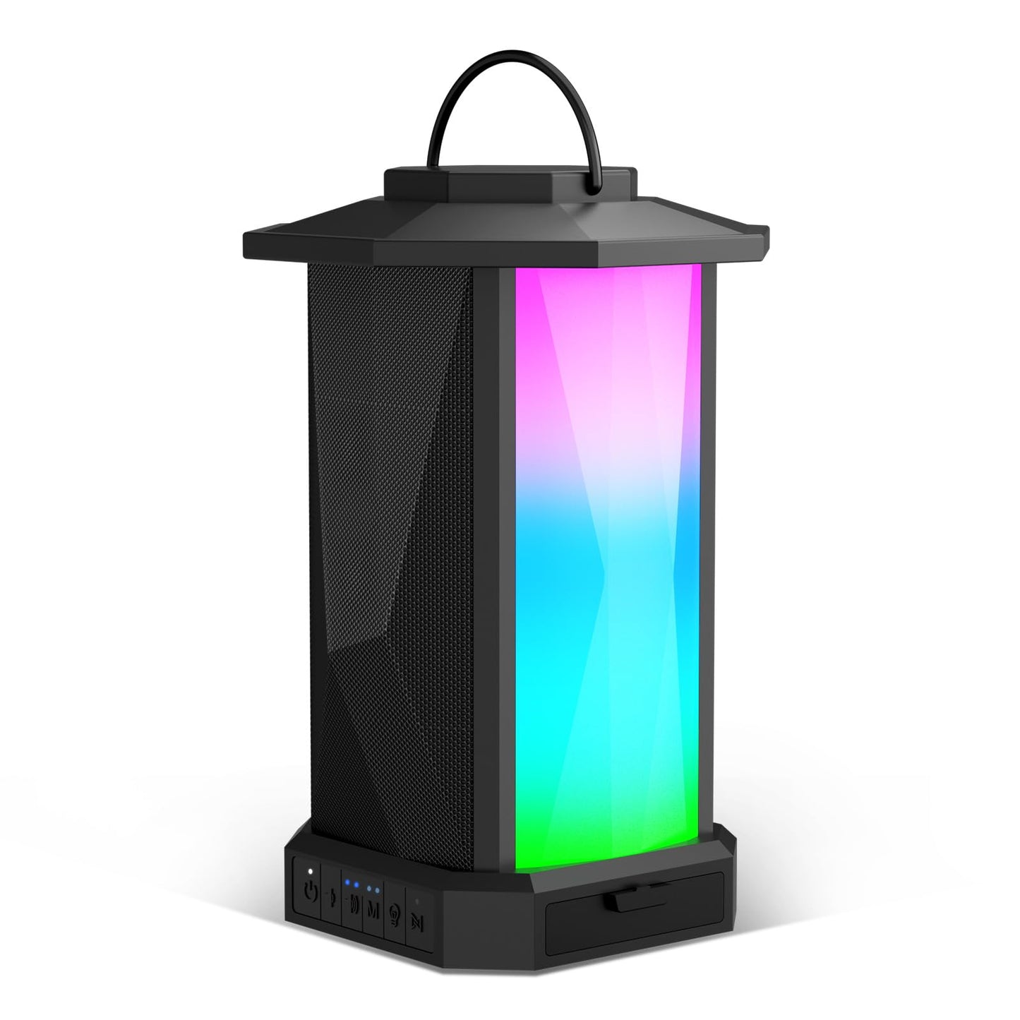 Ortizan Outdoor Speaker Bluetooth Speaker with Lights 50W Stereo Sound IPX5 Waterproof 24H Playtime Sync up to 100 Wireless Speakers Portable for Outdoors/Patio/Porch Tech Gadgets Gift for Men Zyvraxen
