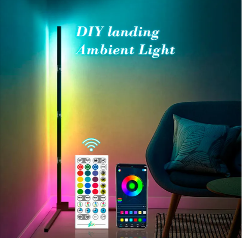 1.5M Corner LED Floor Lamp Zyvraxen