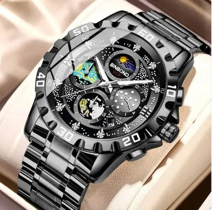 Elegant Quartz Precision Watch – Waterproof, Three-Pin Timepiece zyvraxen