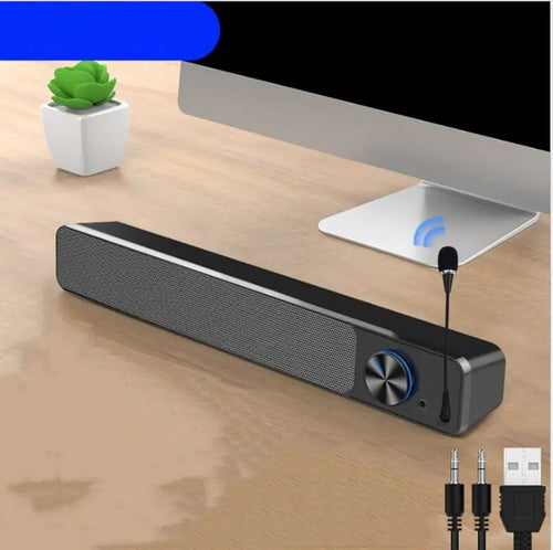 Sleek Stereo Desktop Speakers zyvraxen