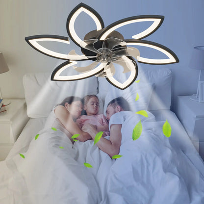 Acrylic Crafted Ceiling Fan with LED Lighting and Remote Control zyvraxen