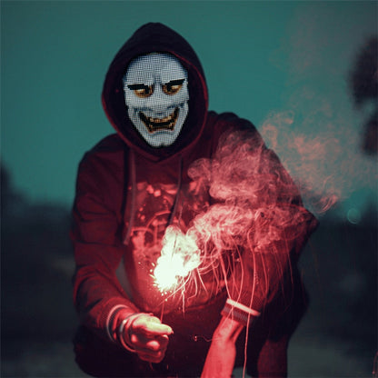 GlowSync LED Party Mask Zyvraxen