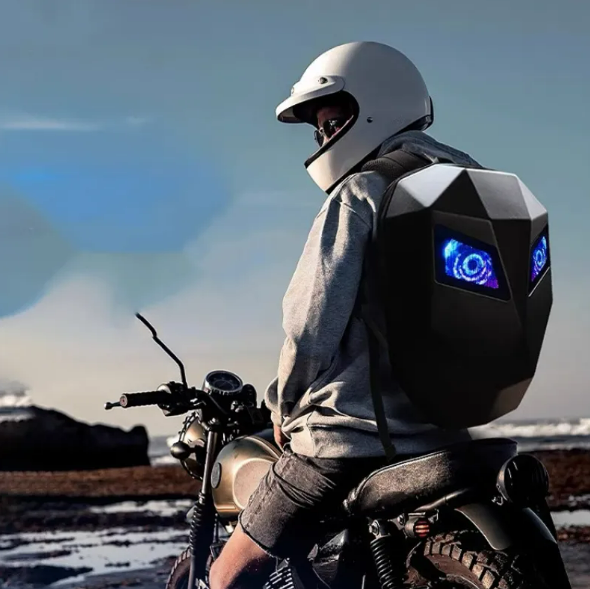 RideSafe LED Motorcycle Backpack Zyvraxen