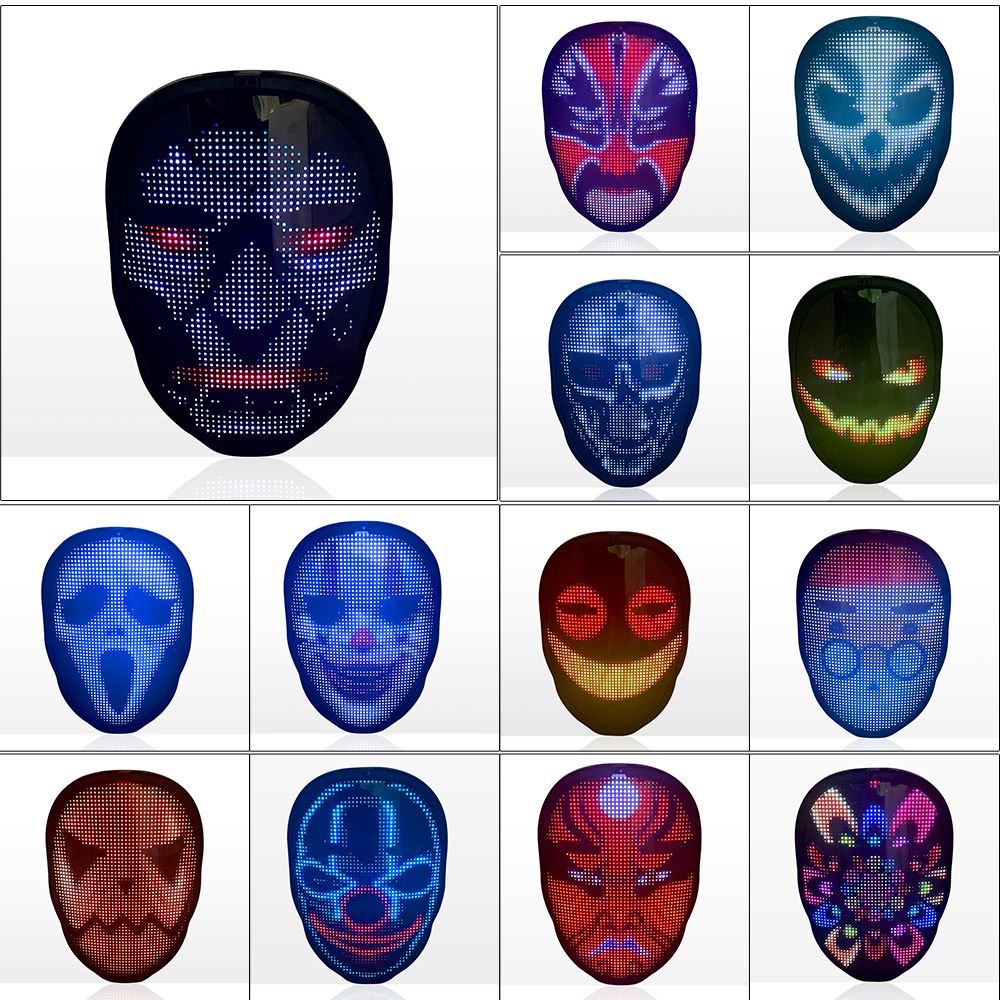 GlowSync LED Party Mask Zyvraxen
