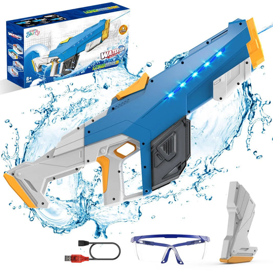 Skirfy High-Performance Aquatic Blaster for Family Fun—39 FT Range (Blue) Zyvraxen