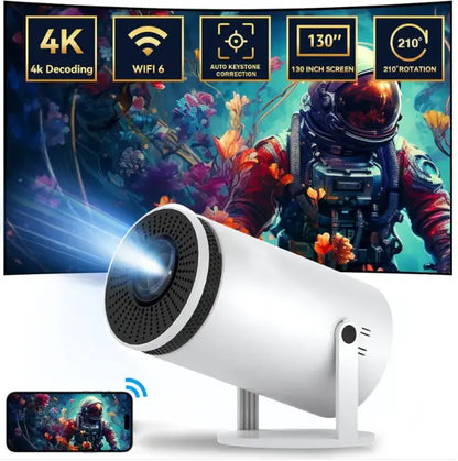 4K Wireless Compact Projector zyvraxen