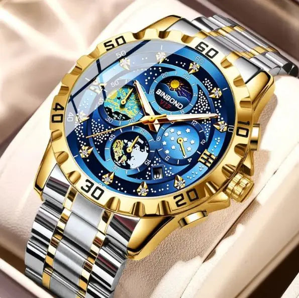 Elegant Quartz Precision Watch – Waterproof, Three-Pin Timepiece zyvraxen