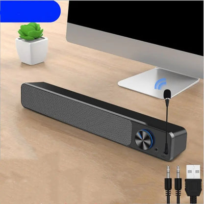 Sleek Stereo Desktop Speakers zyvraxen