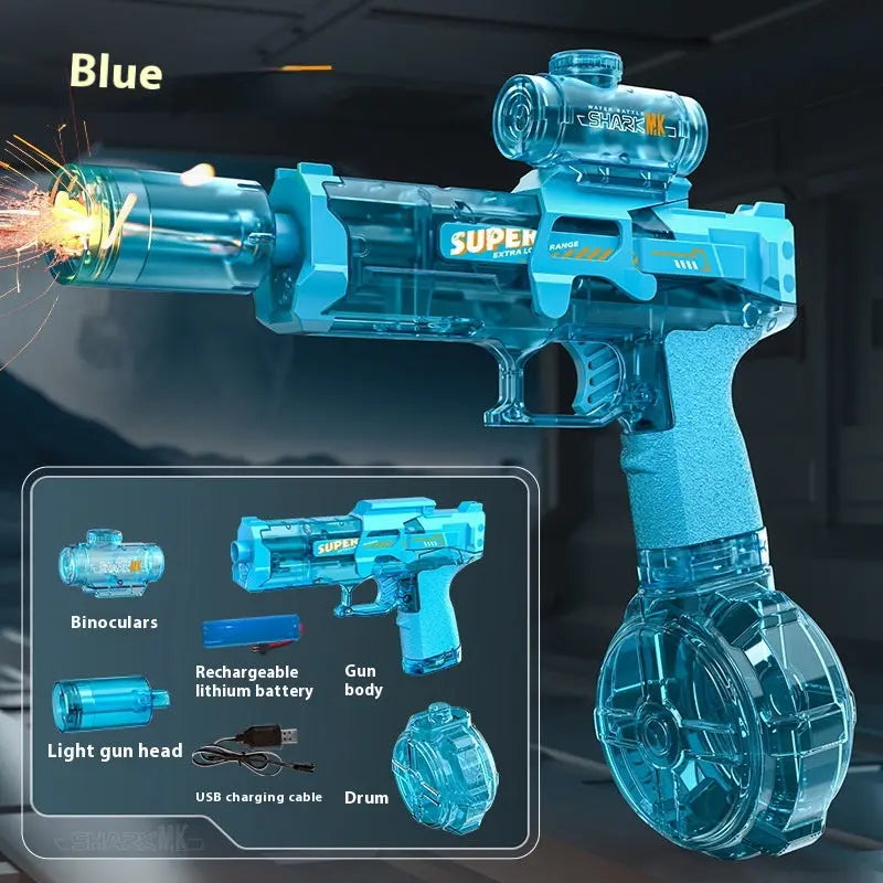 Rechargeable LED Water Blaster with Recoil Zyvraxen