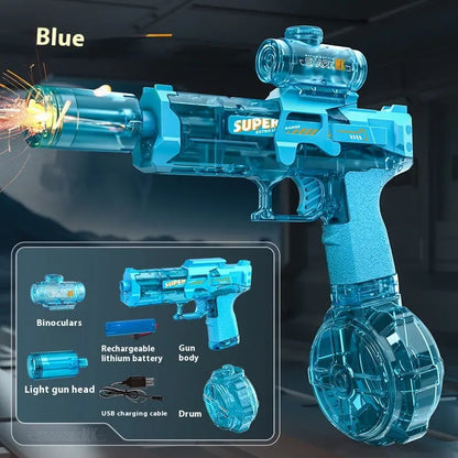 Rechargeable LED Water Blaster with Recoil Zyvraxen