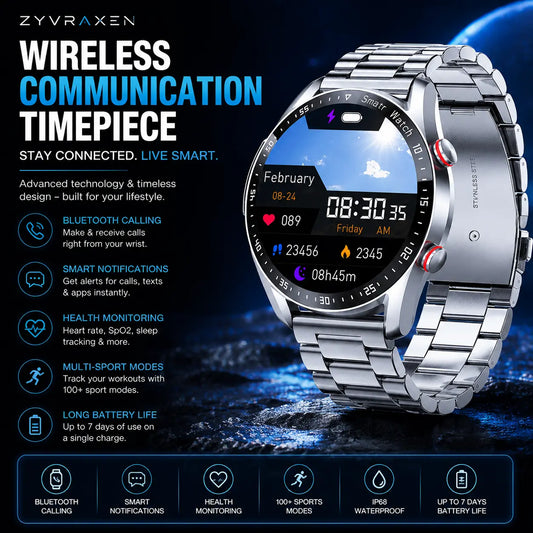 Wireless Communication Timepiece zyvraxen