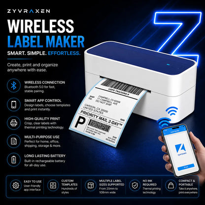 Wireless Label Maker zyvraxen