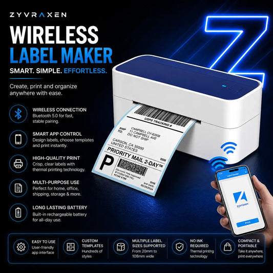 Wireless Label Maker zyvraxen