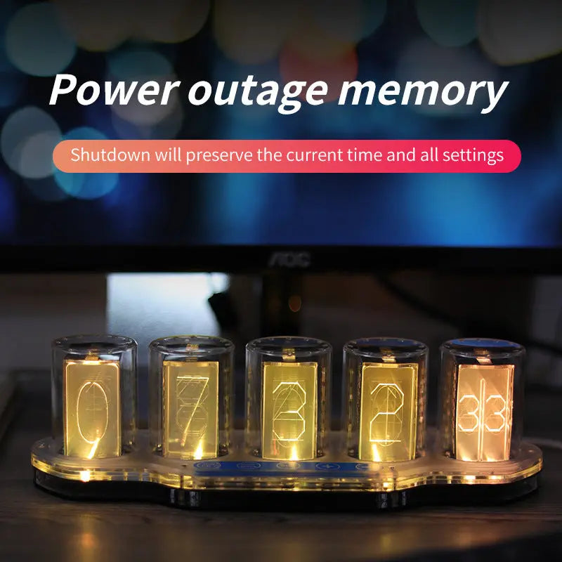 RGB GlowDesk Clock Zyvraxen