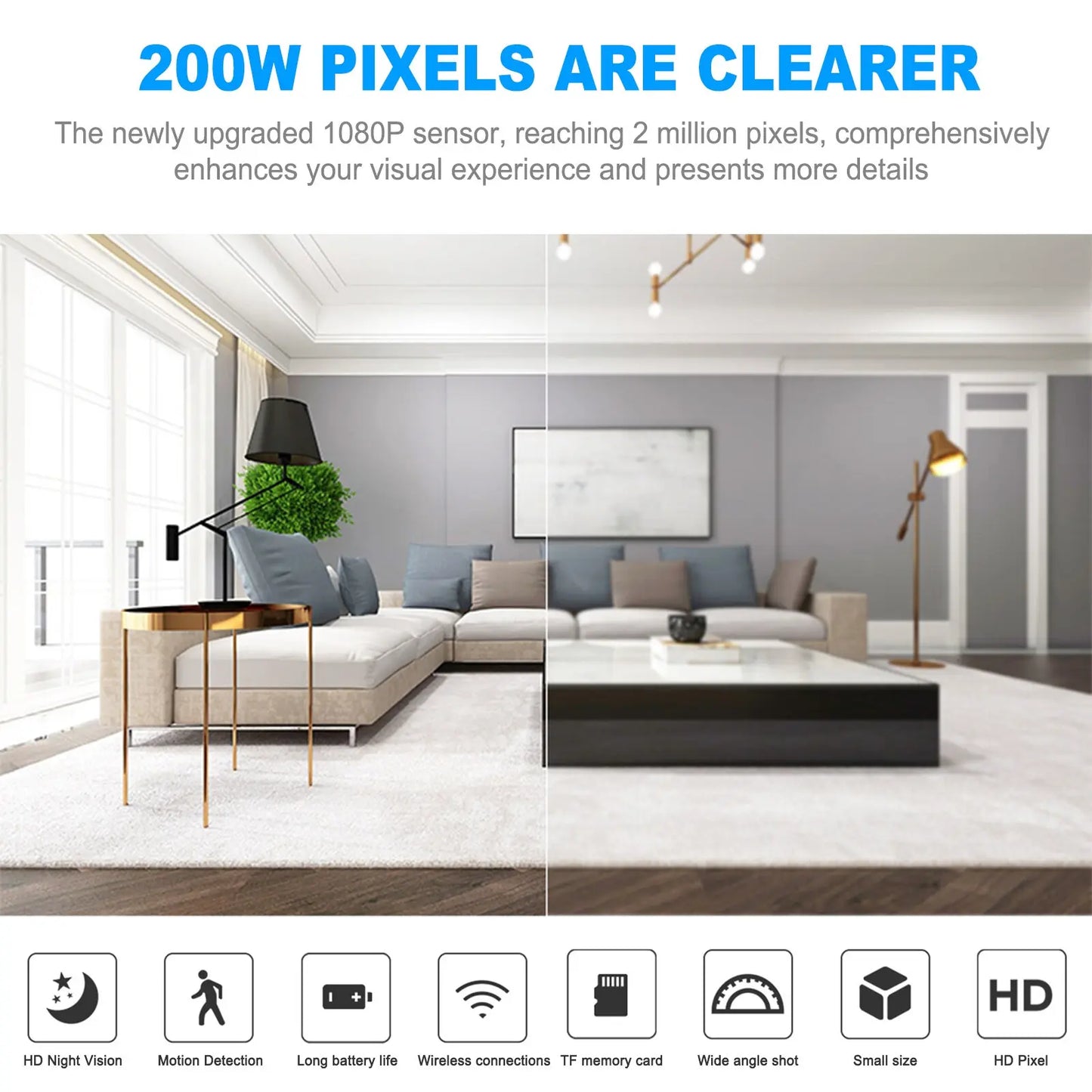 Compact Wireless Surveillance Camera 1080P HD WiFi Zyvraxen