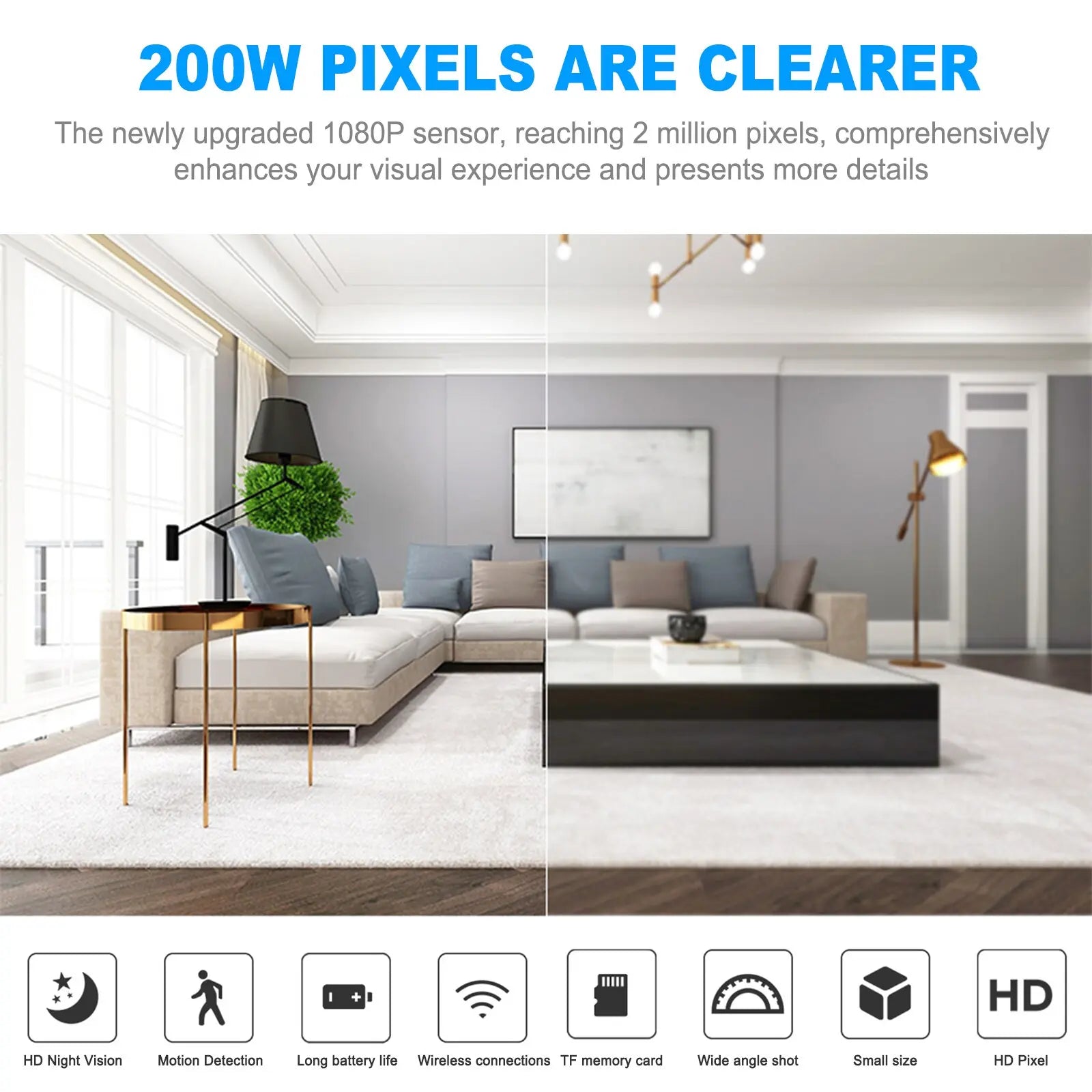Compact Wireless Surveillance Camera 1080P HD WiFi Zyvraxen