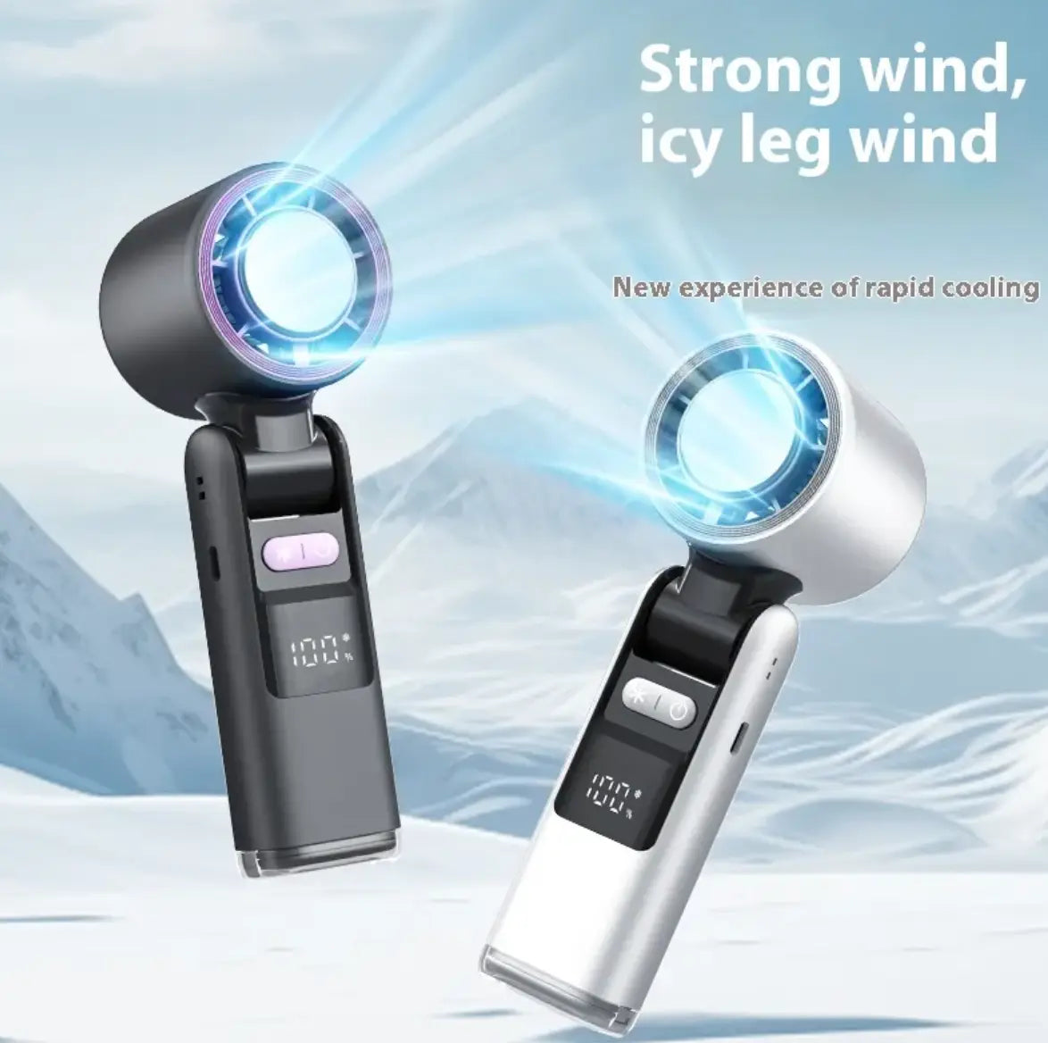 Compact USB Digital Travel Fan zyvraxen
