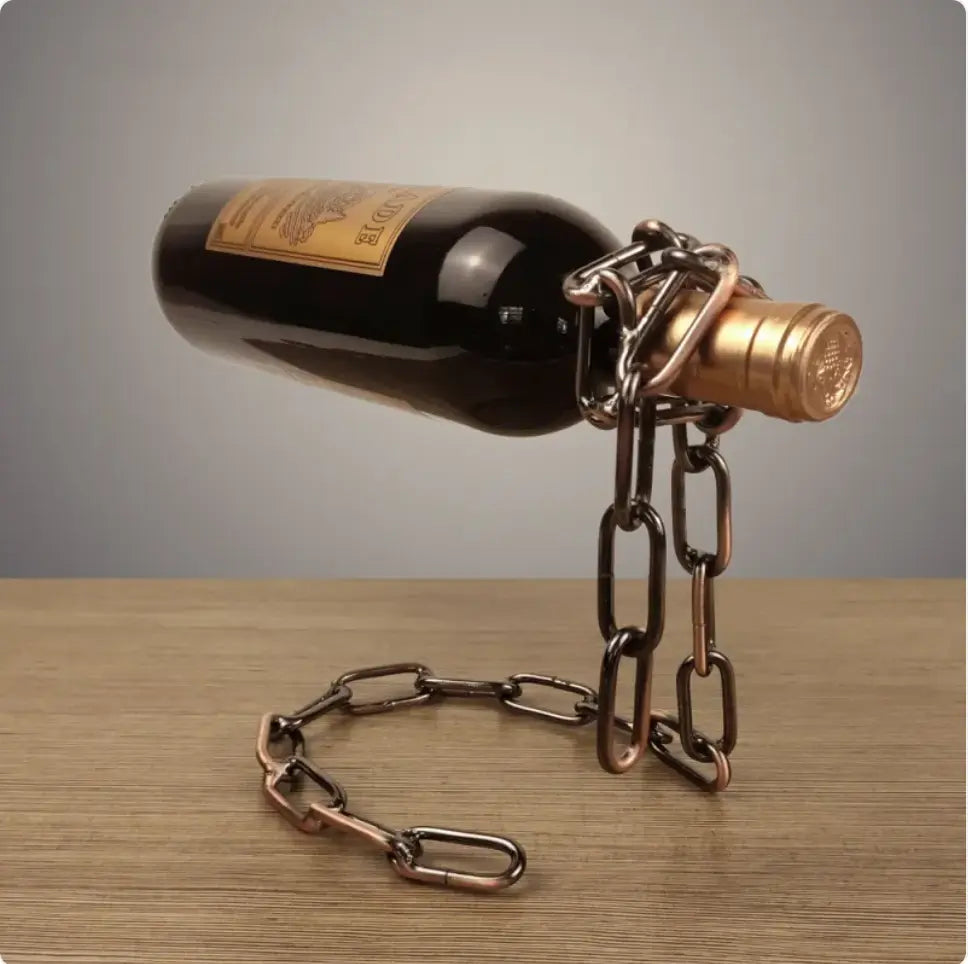 Suspension Chain Wine Rack Metal Holder Moretech
