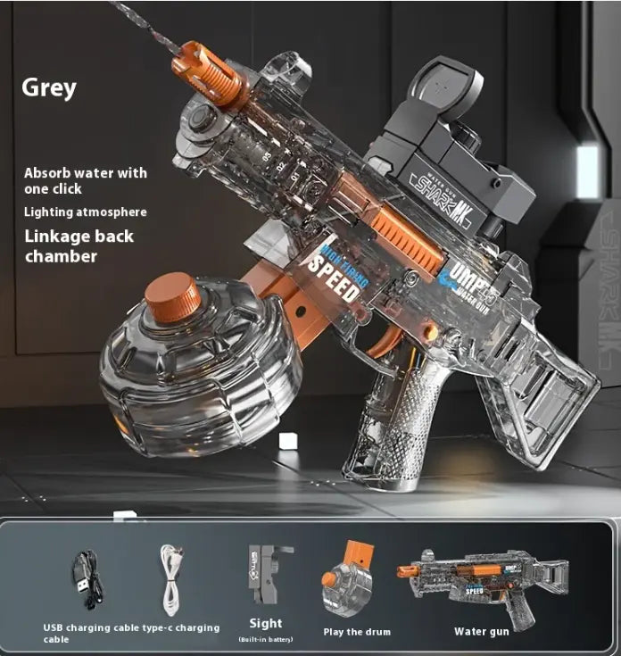 High-Capacity UMP45 Tactical Water Blaster Zyvraxen
