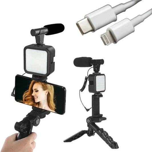 Eminent Vlogger Pro Kit for iOS & Android with Tripod and LED Light zyvraxen