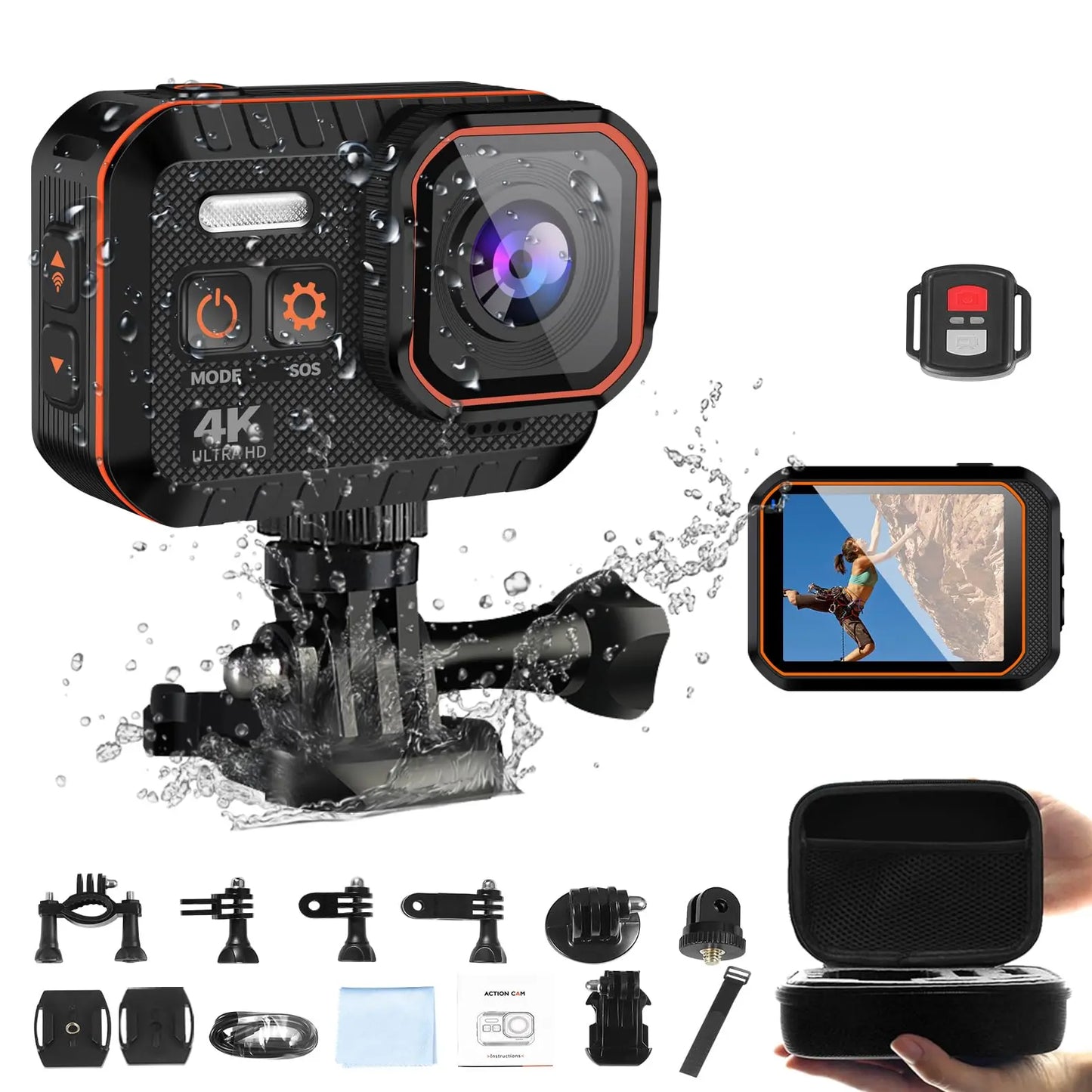 VividCapture 4K WiFi Waterproof Action Camera zyvraxen