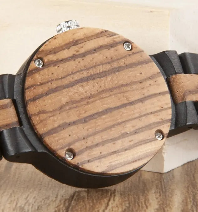 Elegant Duo Timepieces - Wooden Pair zyvraxen