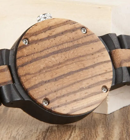 Elegant Duo Timepieces - Wooden Pair zyvraxen