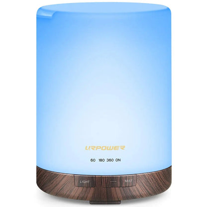 URPOWER Elite 300ml Ultrasonic Aroma Diffuser with Night Light zyvraxen