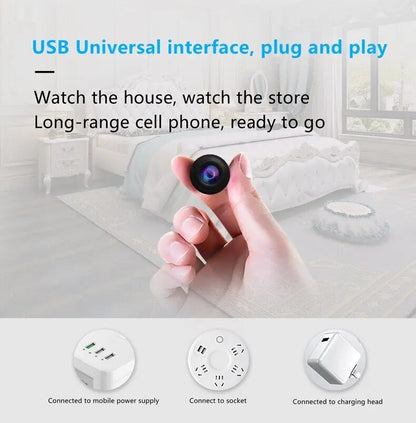 4K Ultra HD Wireless Spy Camera - Mini IP Nanny Cam Zyvraxen