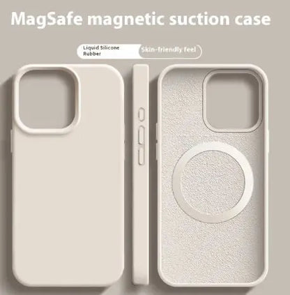 Magnetic Liquid Silicone  Magsafe Case For iPhone zyvraxen