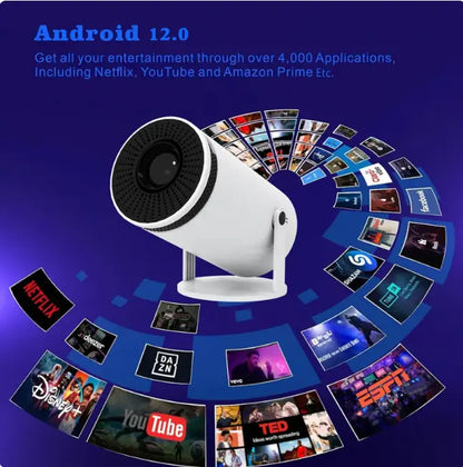 4K Wireless Compact Projector zyvraxen
