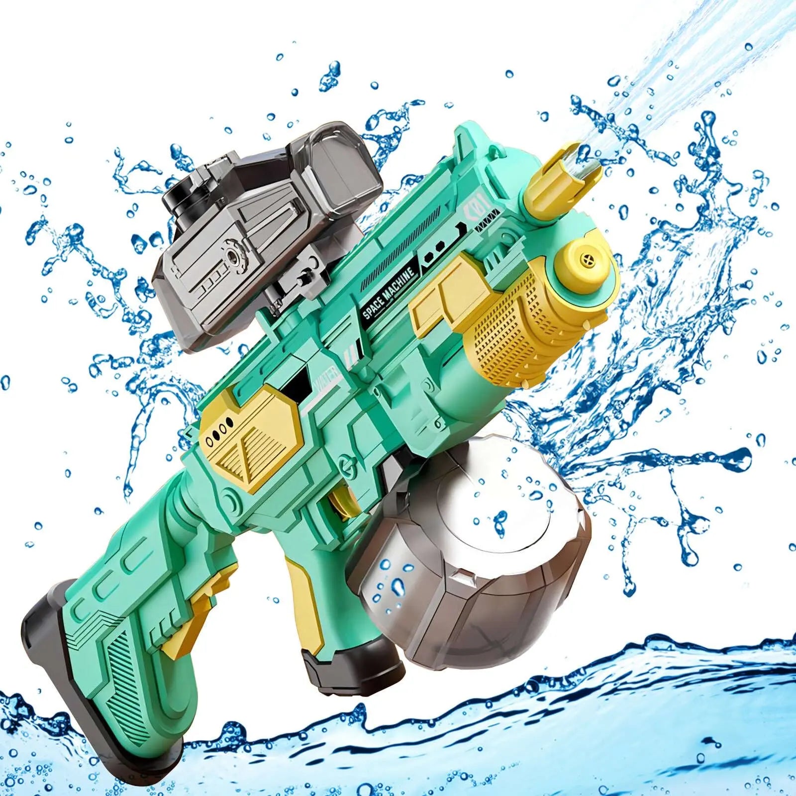 Electric Water Blaster Dual-Mode High-Capacity for Adults and Kids (Green) Zyvraxen