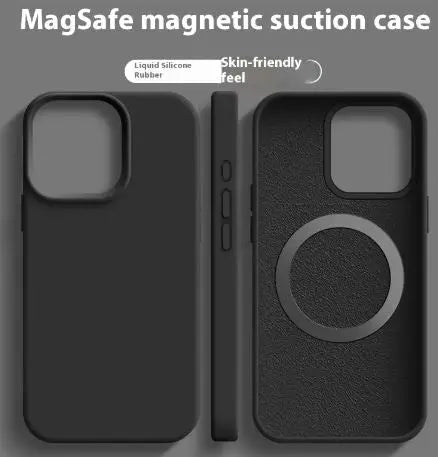 Magnetic Liquid Silicone  Magsafe Case For iPhone zyvraxen