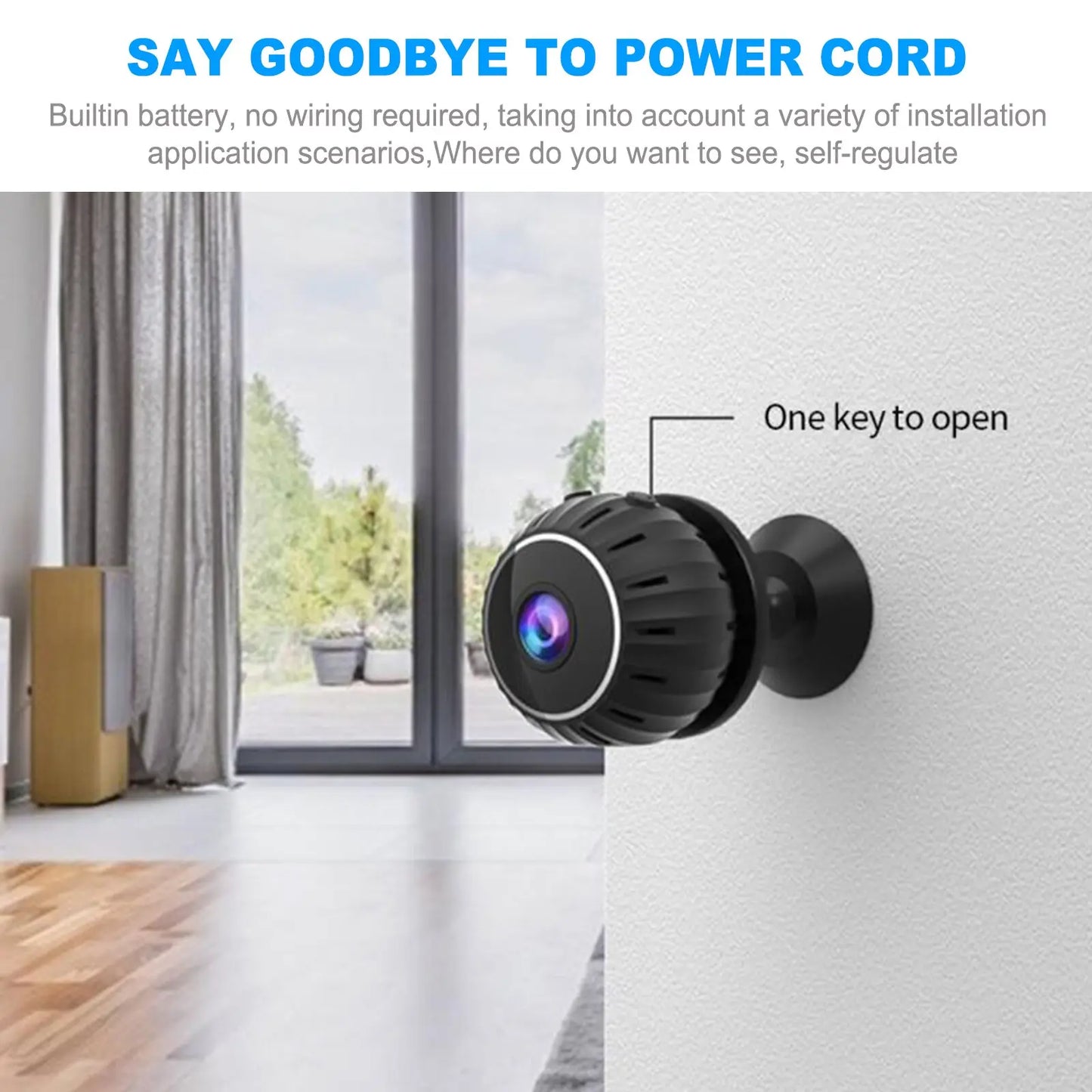 Compact Wireless Surveillance Camera 1080P HD WiFi Zyvraxen