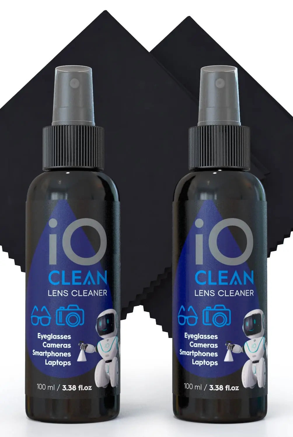 Precision Lens and Screen Cleaning Kit (2 x 3.38oz with Microfiber Cloths) zyvraxen