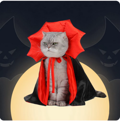 Halloween Pet Costumes Vampire Cloak Zyvraxen