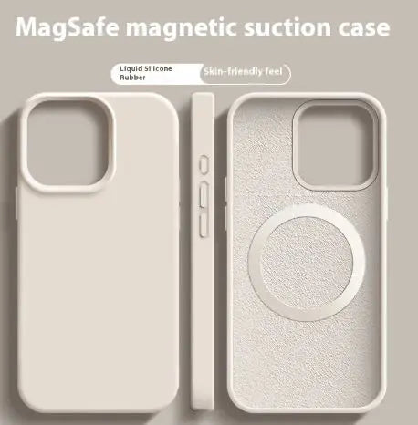 Magnetic Liquid Silicone  Magsafe Case For iPhone zyvraxen