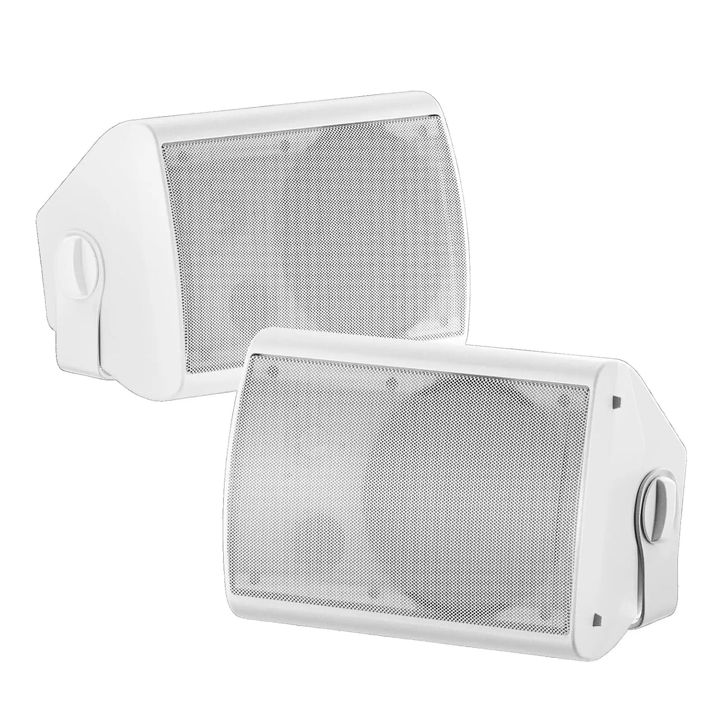 ELEGANSONIC 6.5" 400W Weatherproof Wall Speakers for Outdoor Spaces (White) zyvraxen