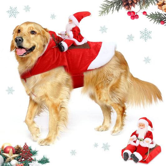 Santa Paws Velvet Costume for Dogs Zyvraxen