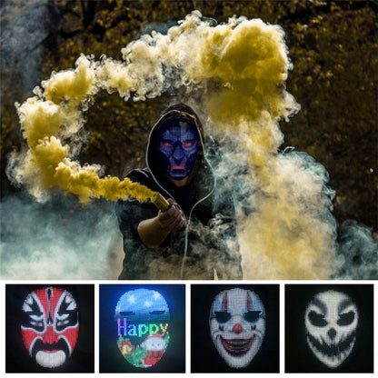 GlowSync LED Party Mask Zyvraxen